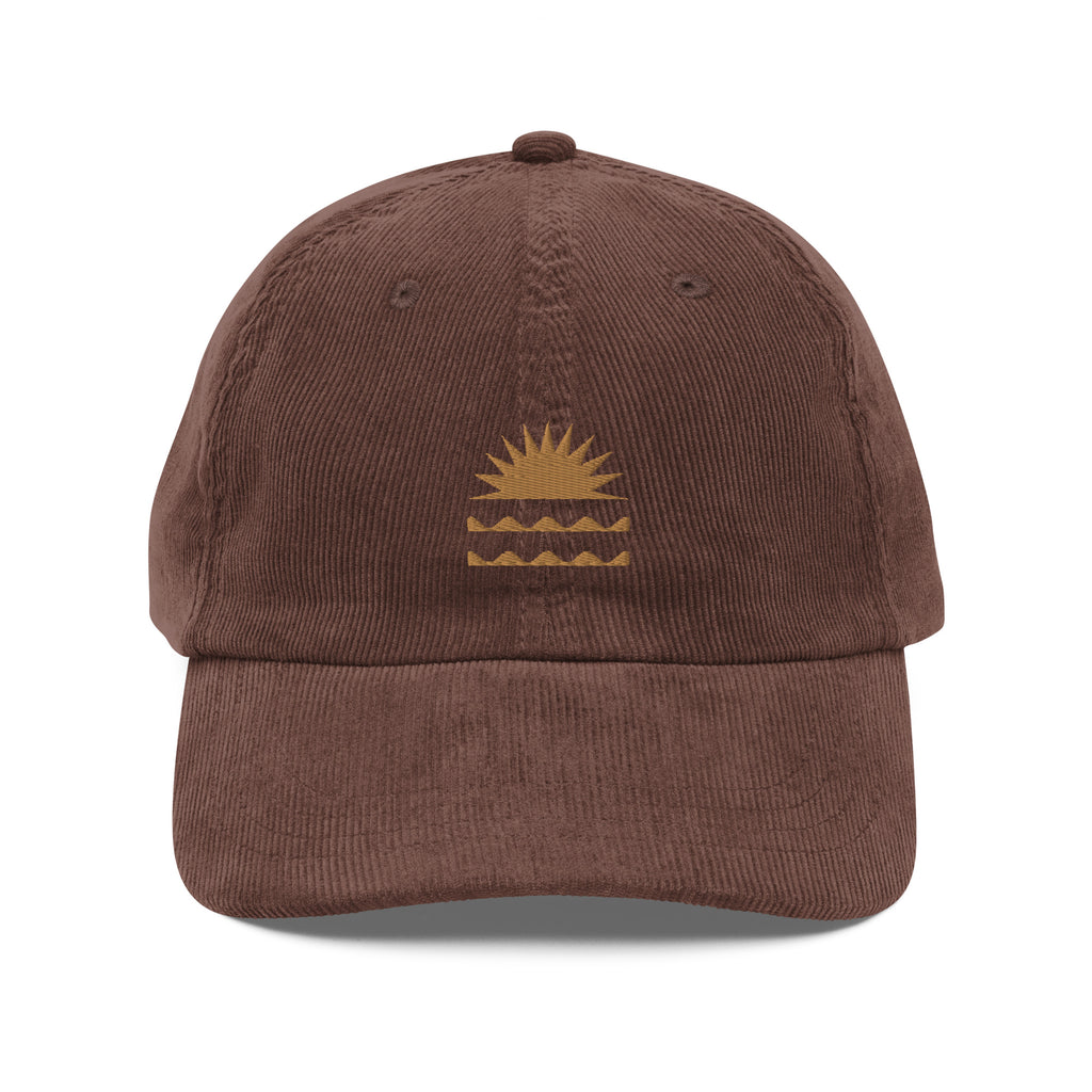 Ocean Sun Vintage Corduroy Cap - Pixel Surplus