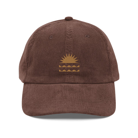 Ocean Sun Vintage Corduroy Cap - Pixel Surplus