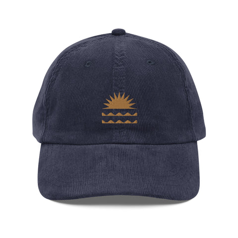 Ocean Sun Vintage Corduroy Cap - Pixel Surplus