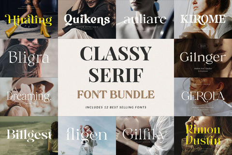 The Classy Serif Font Bundle