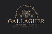 Gallagher - Vintage Serif Font Family