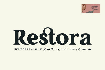 Restora - Free Old-Style Serif Font - Pixel Surplus