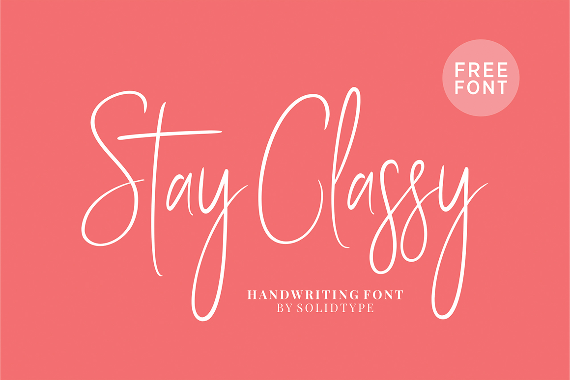 Stay Classy - Free Script Font – Pixel Surplus