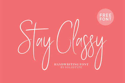 Stay Classy - Free Script Font - Pixel Surplus