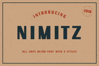 Nimitz - Free All Caps Retro Font - Pixel Surplus