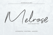 Melrose - Signature Script Font