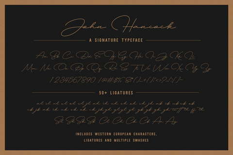 John Hancock - A Signature Font