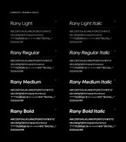 Rany - Free Sans Serif Font Family