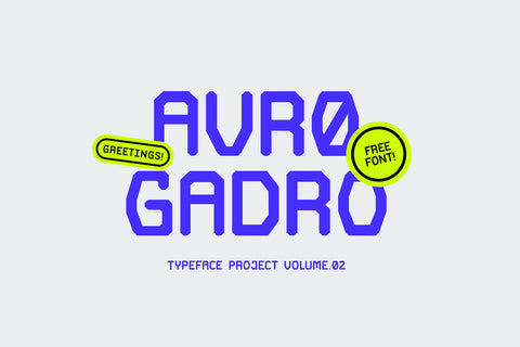 Avro Gadro - Modular Sans Serif Font