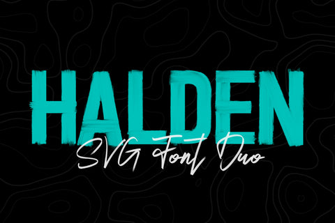 Halden - Hand Brushed SVG Font Duo