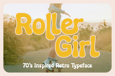 Roller Girl - Groovy Retro 70s Font