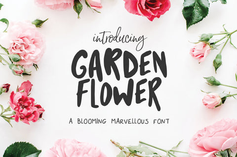 Garden Flower - Free Thick & Fabulous Typeface - Pixel Surplus