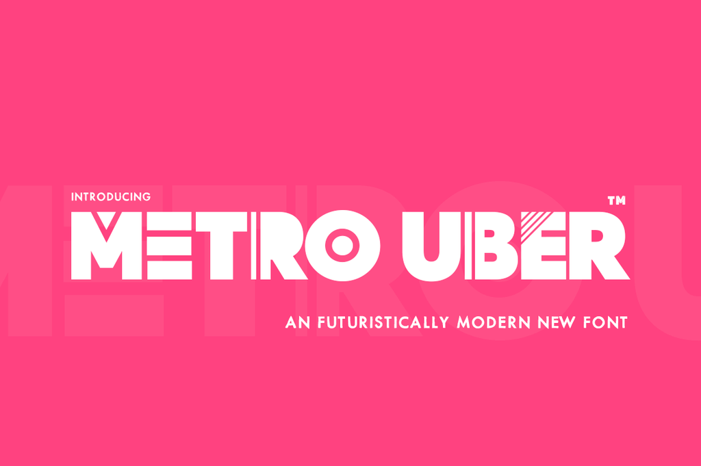 Metro Uber - Free Futuristically Modern Typeface - Pixel Surplus