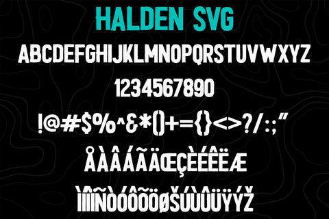 Halden - Hand Brushed SVG Font Duo