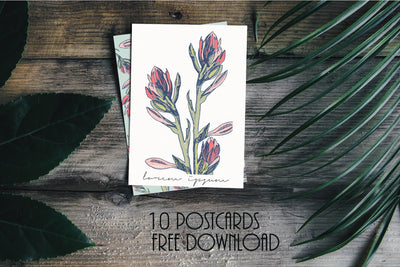 10 Free Beautiful Floral Cards - Pixel Surplus
