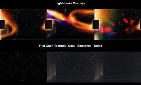 Free Film Grain Light Leak Overlay Templates