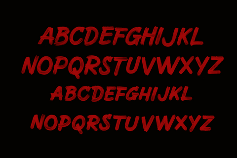 Huck - Hand Drawn SVG Font