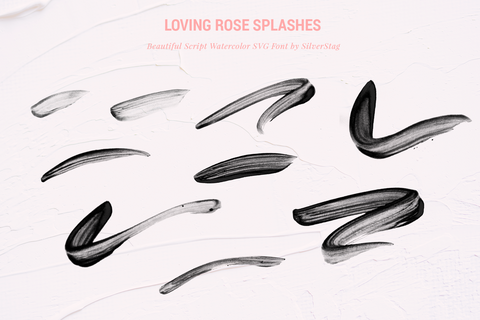 Loving Rose SVG Watercolor Font