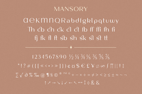Mansory - Elegant Sans Serif Font Family