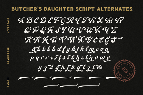 Butcher's Daughter - Vintage Font Collection