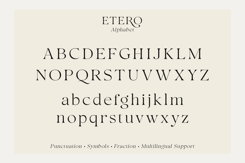 Etero - Elegant Serif Typeface