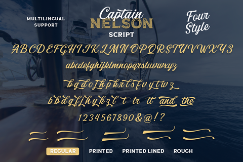 Captain Nelson - Vintage Font Collection