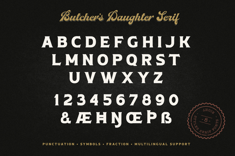Butcher's Daughter - Vintage Font Collection