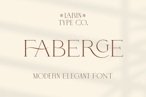 Faberge - Modern Elegant Font