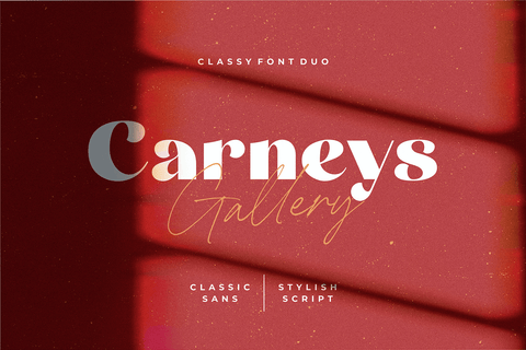 Carney's Gallery - Font Duo