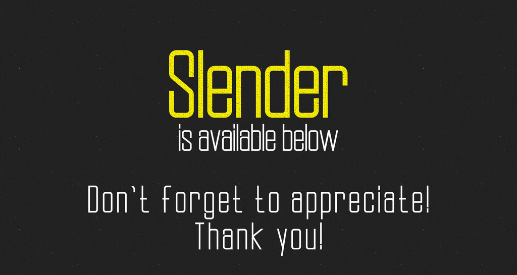 Slender - Elegant & Clean Typeface - Pixel Surplus