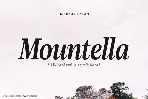Mountella - Editorial Serif Font Family