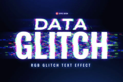 Free Data Glitch Text Effect - Pixel Surplus