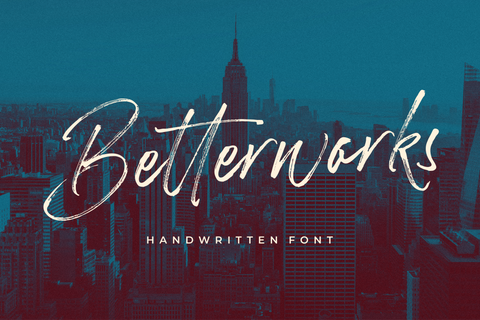 Betterworks - Handwritten Brush Font