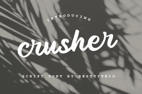 Crusher - Free Script Font - Pixel Surplus