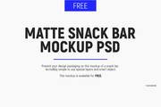 Free Snack Bar PSD Mockup