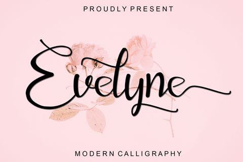 Evelyne - Free Calligraphy Font