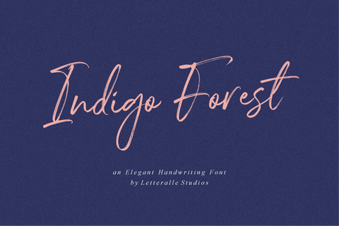 Indigo Forest - Handwritten Brush Font