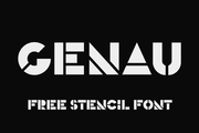 Genau - Free Geometric Font - Pixel Surplus
