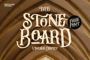 Stone Board - Free Vintage Display Font
