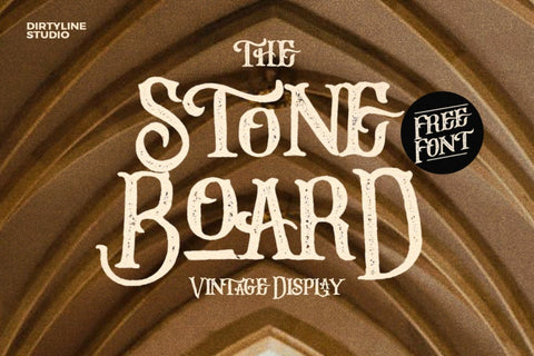 Stone Board - Free Vintage Display Font