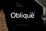 Oblique - Free Sans Serif Font - Pixel Surplus