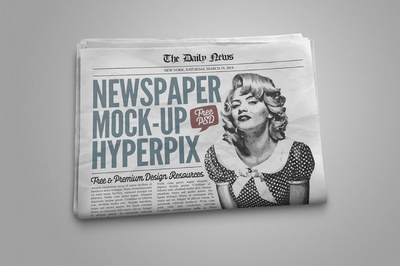 Free Photorealistic Newspaper Mockup - Pixel Surplus