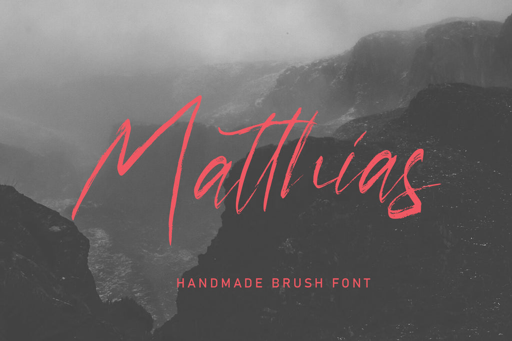 Matthias - Free Handwritten Brush Script - Pixel Surplus