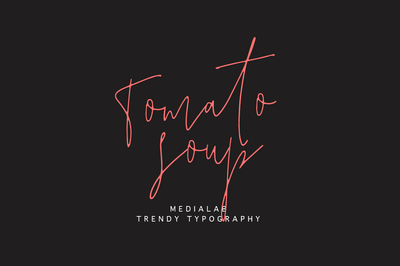Tomato Soup - Free Trendy Script Font - Pixel Surplus