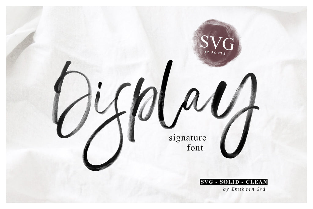 Display - Free Signature SVG Font - Pixel Surplus