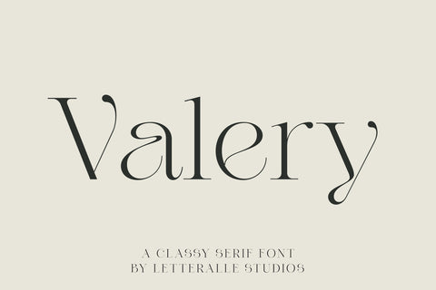 Valery - Display Serif Font
