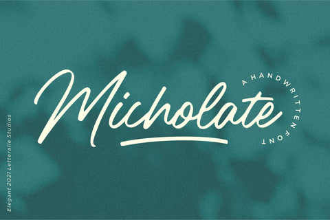 Micholate - Handwritten Script Font
