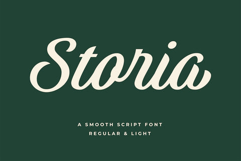 Storia - Vintage Script Font