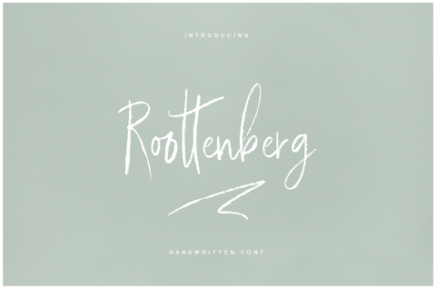Roottenberg - Thin Brush Script