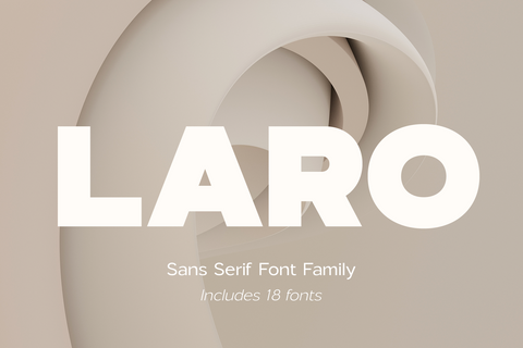 Laro - Sans Serif Font Family